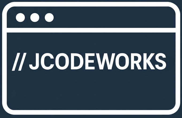 Logo Jcode Works em versão escura